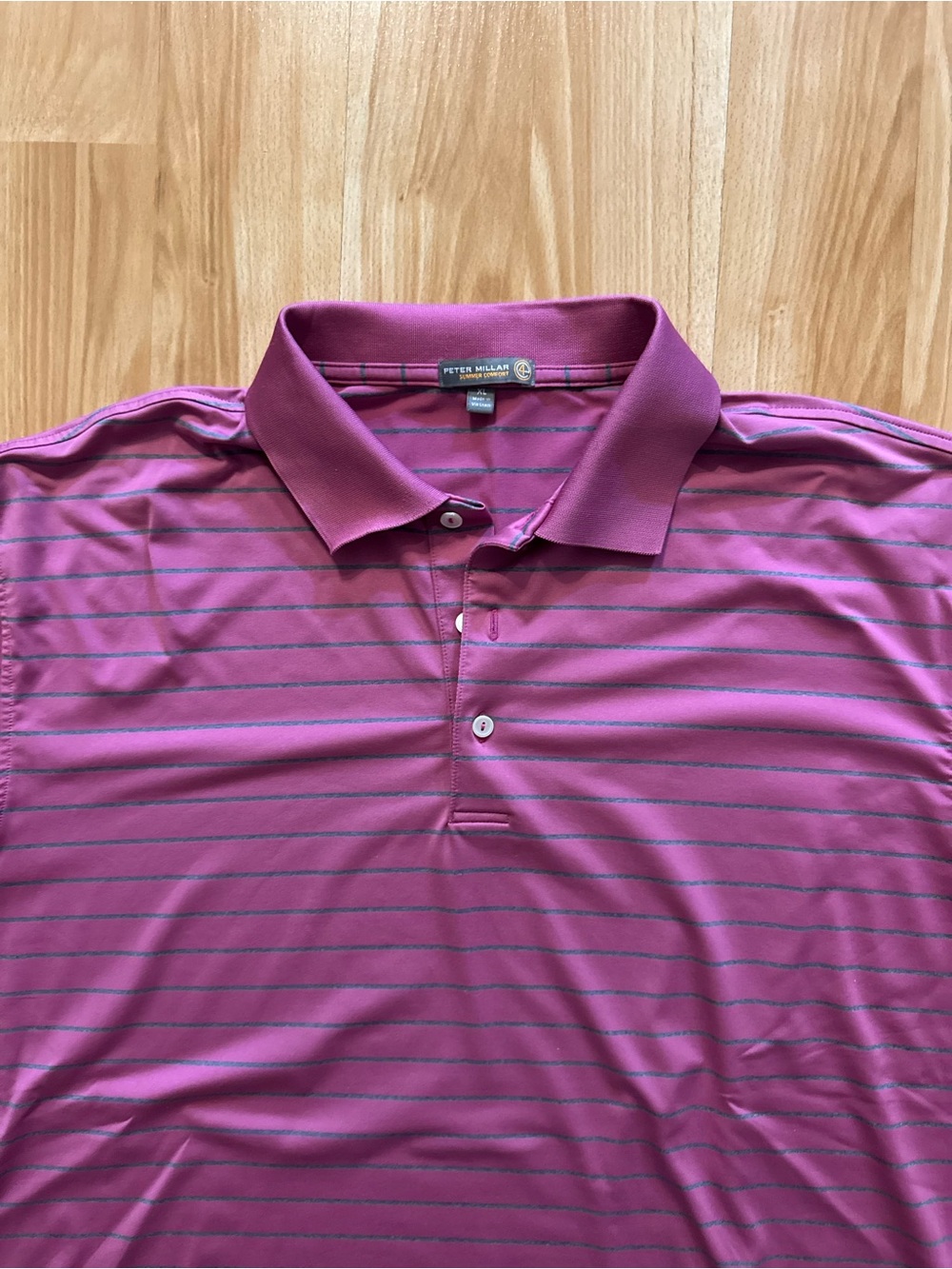 Peter Millar Summer Comfort Performance Polo Collared Golf Shirt- Men’s XL